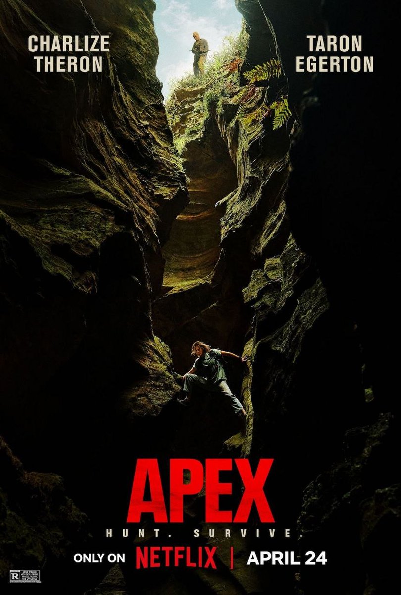 FilmFrontline's tweet image. ‘APEX’ (2026) is here! 🔥
A gripping survival thriller drama you don’t want to miss 👀

👉 Now streaming in English on Netflix

#Apex #Netflix #NowStreaming #SurvivalThriller #MovieNight #StreamingNow #Thriller #DramaFilms #TaronEgerton
#CharlizeTheron