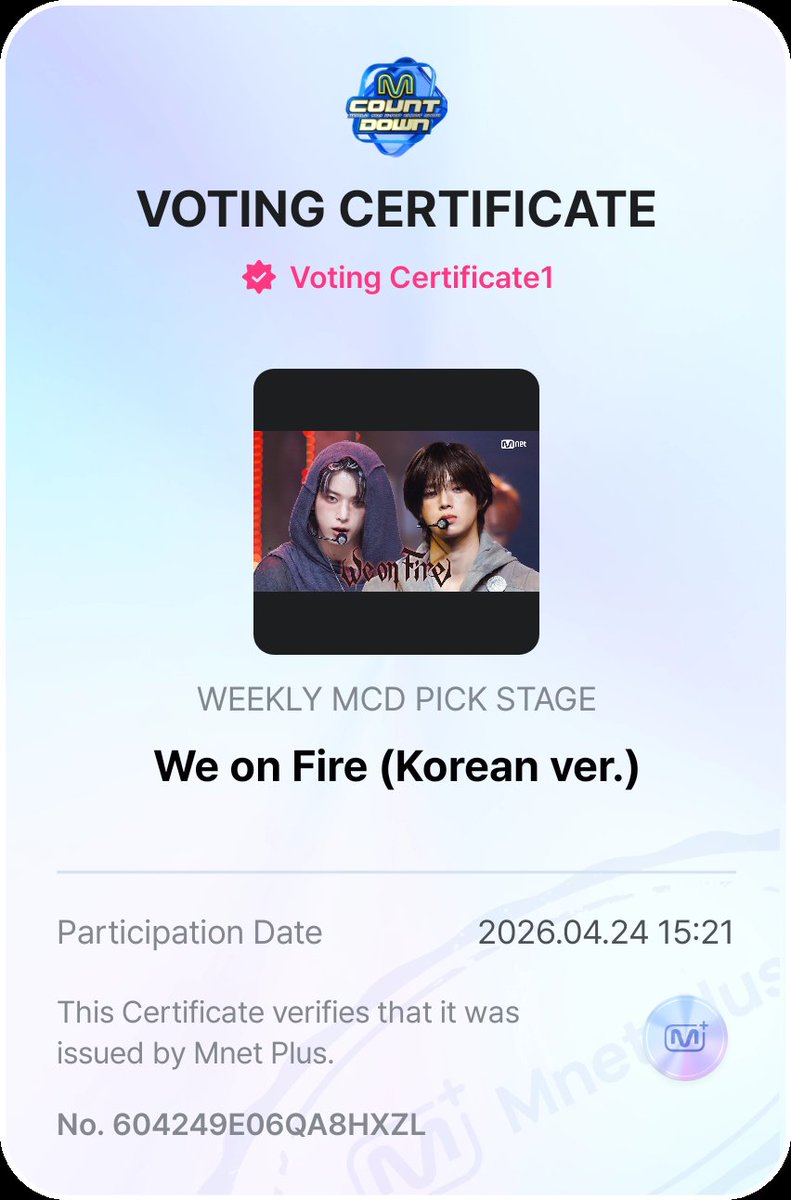 andTEAMvotingFB's tweet photo. 📢 ATTENTION LUNÉ: 

Weekly MCD Pick Stage Poll on Mnet + App has started! 

🗓️ 4/24 ~ 4/27 (12 AM KST)
🗳️ 5 votes daily 
Ranking Criteria: Mnet+ Views and votes 

📌 Voting Instructions: 
- Complete 5 votes per account 
- Tap the ▶️ button on the thumbnail to play the video. Please stay at least 30 seconds before exiting 

The winner will have their behind-the-scenes video exclusively released in Mnet+ App 

🔗https://t.co/EuxDJl81y2

#LUNÉ_voting #WeonFire