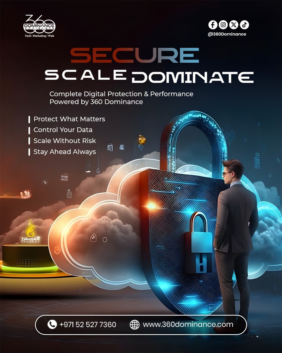360Dominance's tweet image. SECURE. SCALE. DOMINATE. 🚀

we secure and scale it for long-term dominance. 🔥

📞 +971 52 527 7360
🌐 360dominance.com

#360Dominance #DigitalSecurity #BusinessGrowth #PerformanceMarketing #ScaleYourBusiness #DigitalProtection #SmartMarketing #LeadGeneration