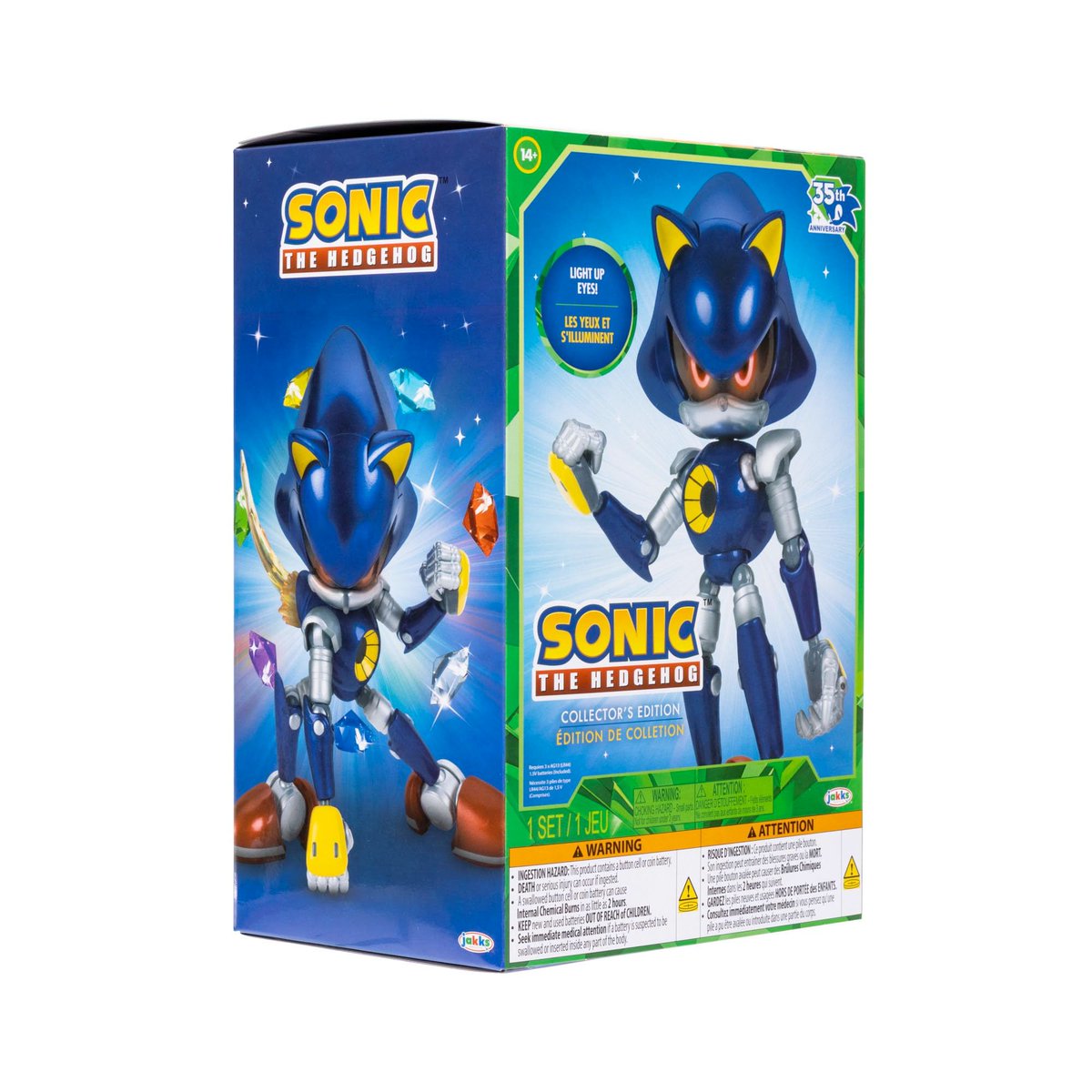 Jakks Sonic the Hedgehog 35th Anniversary Collector's Edition 6-inch Metal Sonic.