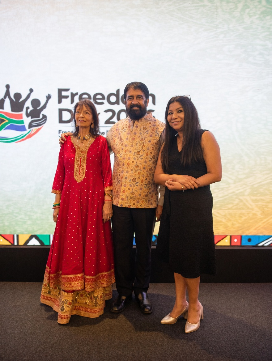 Thank you, H.E. Prof. Anil Sooklal <a href="/anil_sooklal/">Professor Anil Sooklal</a>  for the gracious invitation to the #FreedomDay celebrations. It was an honor to experience the vibrant African culture, music, and spirit firsthand. A truly memorable evening celebrating the strong bonds between 🇿🇦 &amp; 🇮🇳