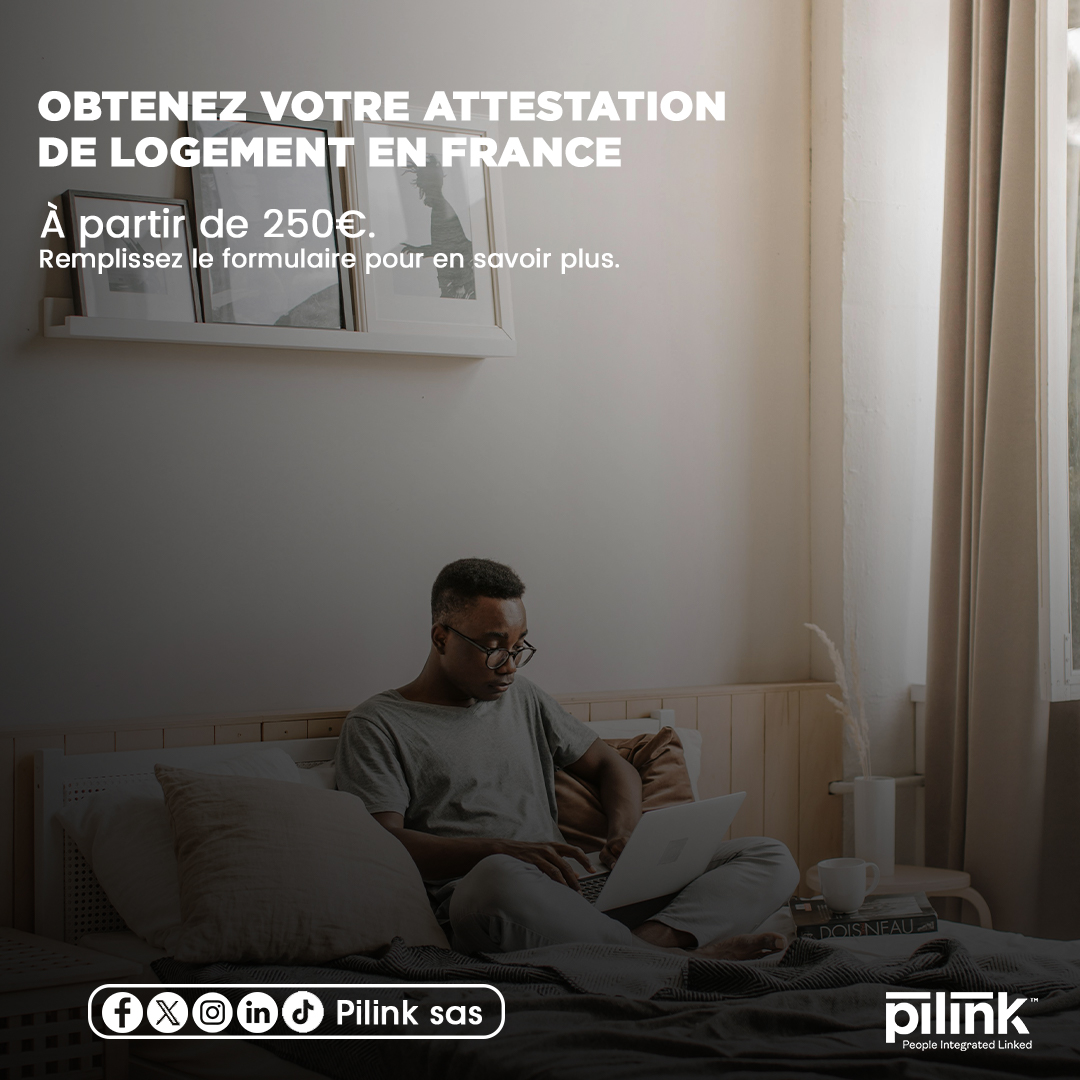 PILINK_SAS's tweet photo. 🏠 Attestation de logement pour vos études en France 🇫🇷. À partir de 250€.

Préparer son départ ne se limite pas à l’admission ou au visa. L’attestation de logement est un document clé pour votre dossier Campus France.

Avec PILINK, simplifiez cette étape :
✔️ Attestation conforme et fiable
✔️ Démarches à distance
✔️ Accompagnement adapté aux étudiants internationaux
✔️ Solution rapide pour éviter les retards ou refus

🎯 Sécurisez votre dossier et avancez sereinement dans votre projet d’études.

📩 Envoyez nous un DM pour démarrer 👇