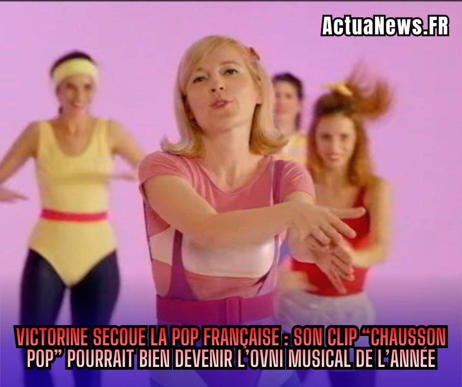 ActuaNewsFr's tweet image. 🎵 #Victorine dévoile #ChaussonPop et son univers pop déjanté intrigue déjà. Clip fou, second degré assumé, album attendu en septembre… nouvelle révélation française ou futur phénomène culte ? 👀 actuanews.fr/2026/04/24/vic…

 #FrenchPop #NouvelleScene #MusicNews