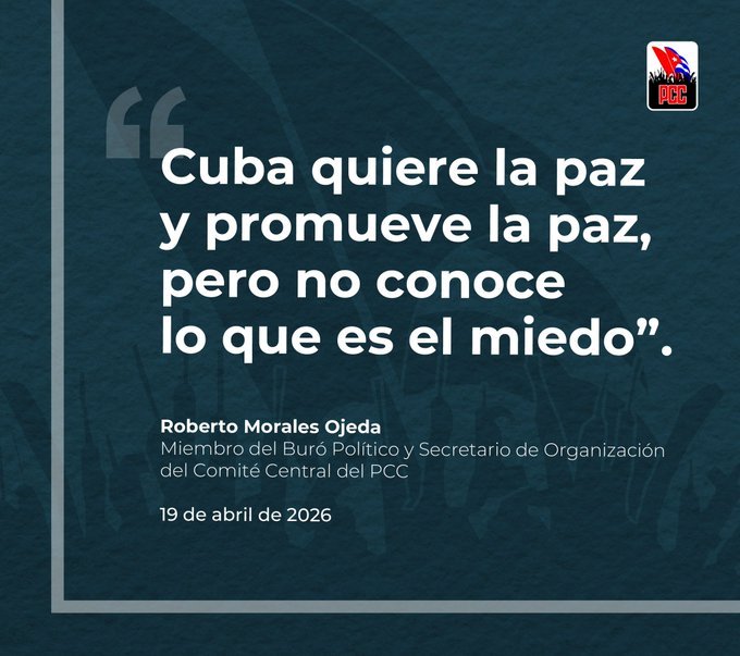 La paz es nuestro sueño, no la guerra. Pero  si mañana intentan invadirnos, cada cubano será un soldado de la verdad, de la historia y de la libertad conquistada. 
Aquí no se rinde nadie!
#CubaEstáFirme