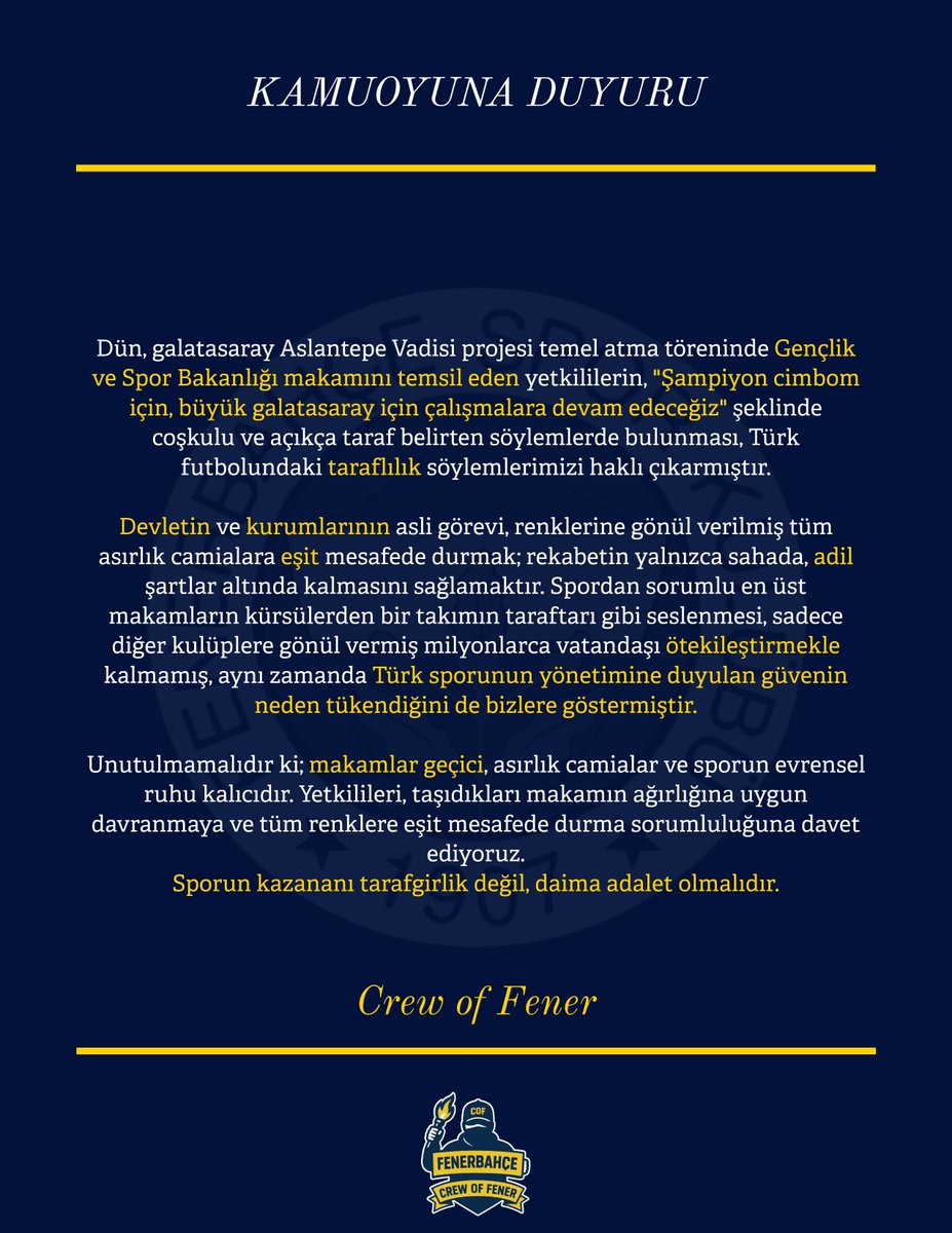 Crew Of FENER tweet media