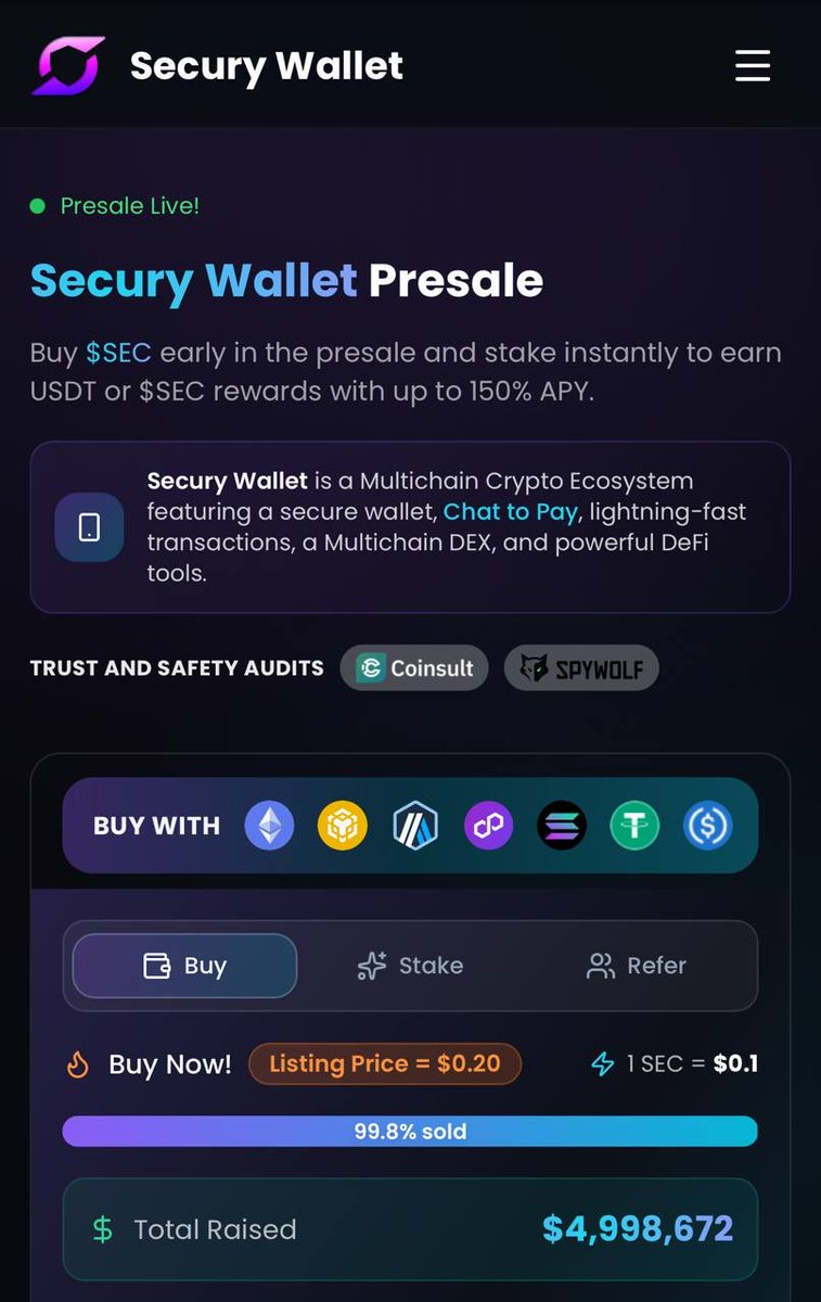 Secury Wallet tweet media