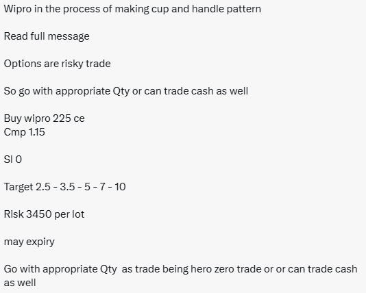 stkoptionspread's tweet image. these 2 trades on #wipro May series have been given by 2 different SEBI Registered Analysts. I wonder what subjects they cover while giving SEBI registration certificates. unfollowed these 2 so called analysts