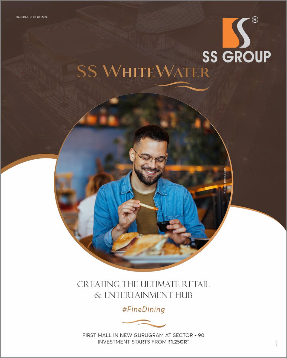 ssgroup_in's tweet image. SS WhiteWater - For brands that serve more than food, they serve experiences.

Visit us: bit.ly/3wiPHzW

#SSGroup #SSWhiteWater #CommercialSpace #propertyinvestment #RetailReimagined  #ModernRetail #shoppingdestination #realestate