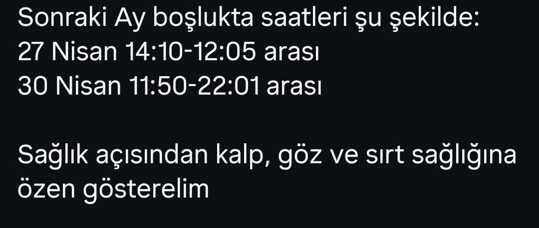 #ayboşlukta