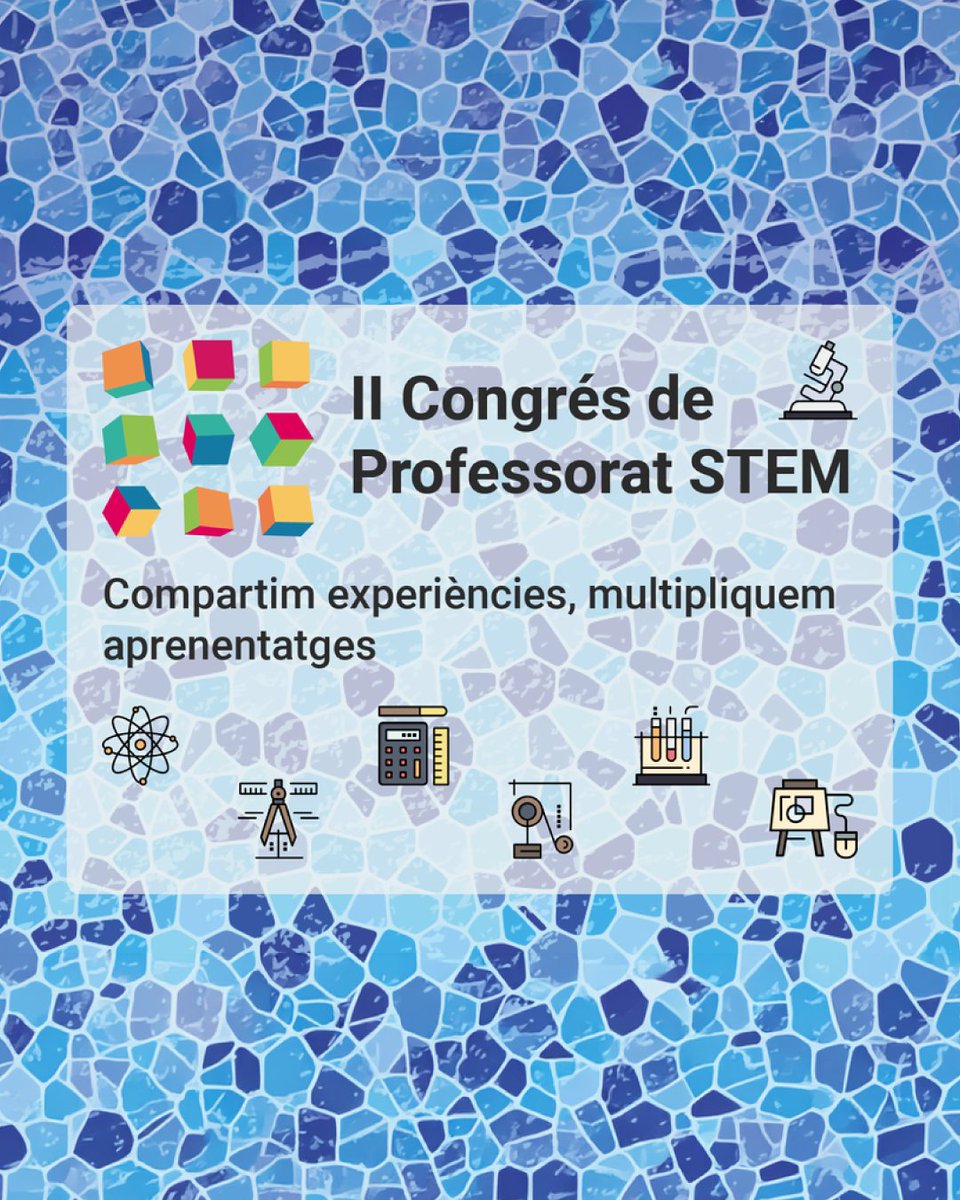 xtec's tweet image. II Congrés de Professorat STEM de Primària, Secundària i Formació Professional. 

📅 Enviament dels resums de les contribucions fins al 4 de maig.

🔗 xtec.gencat.cat/ca/agenda/envi…

#Alscentres