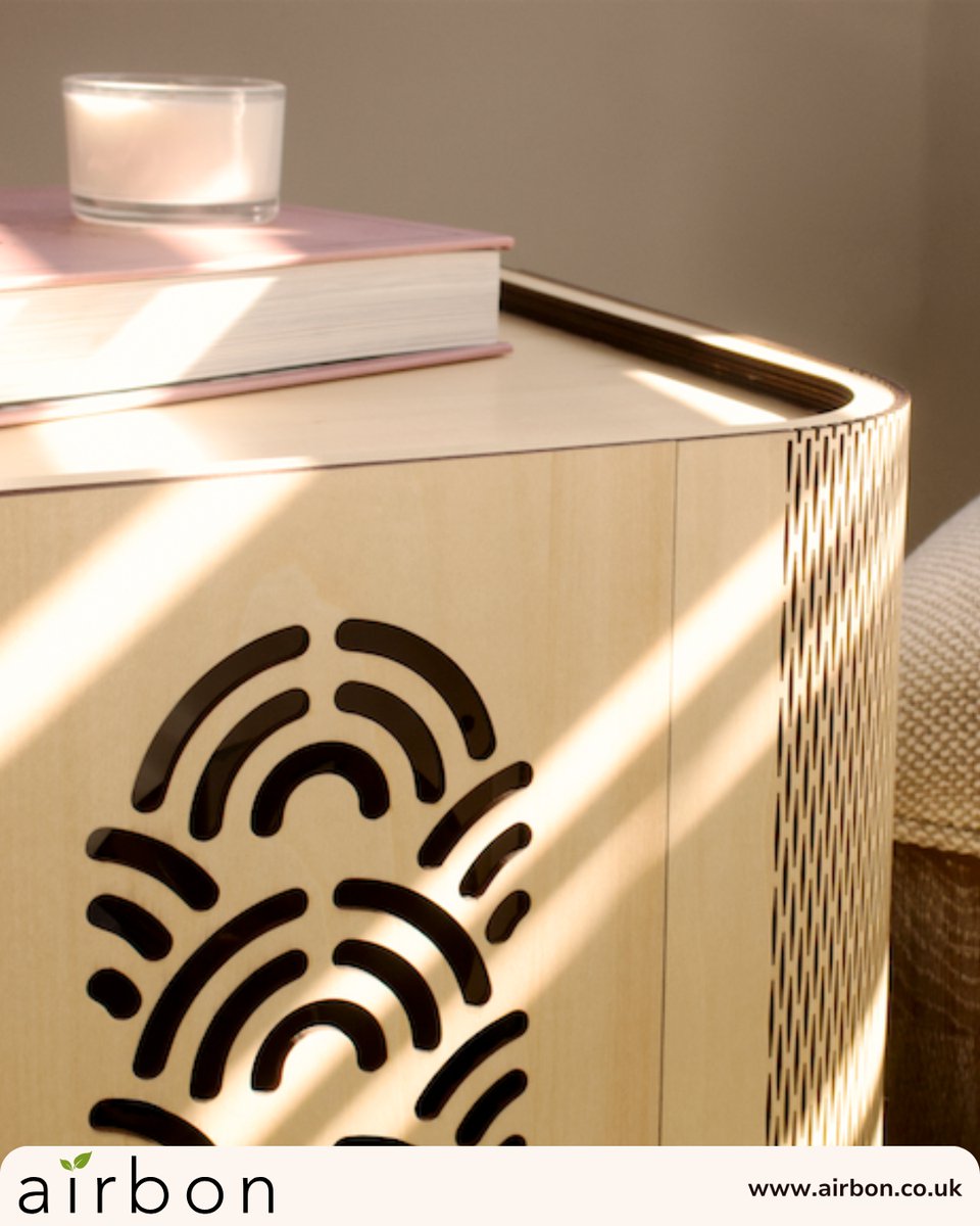 AirbonPurifier's tweet photo. Wood veneer finish. Hand assembled detailing. Every proportion considered.

The Aura Series wasn't designed to just work - it was designed to belong in your home. ✨

#Airbon #AuraSeries #BreatheAirbon https://t.co/pQZefUvqKp