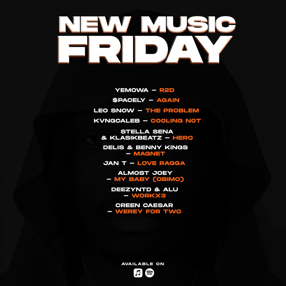 UPDATE🚨: Our New Music Friday Playlist has been updated and this week <a href="/Y3MOWA/">YƐMOWA</a> is our cover star!⭐️

Feat. <a href="/Spacely1z/">$pacely</a> <a href="/1leosnow/">Leo Snow</a> <a href="/kvcalebofficial/">KvngCaleb</a> <a href="/STELLAR_SENA/">Stella Sena</a> <a href="/delisworldwide/">Delis</a> <a href="/JanTmusik/">Jan T</a> + MORE👥🔥

🔗 — linktr.ee/amplifygh 🧡