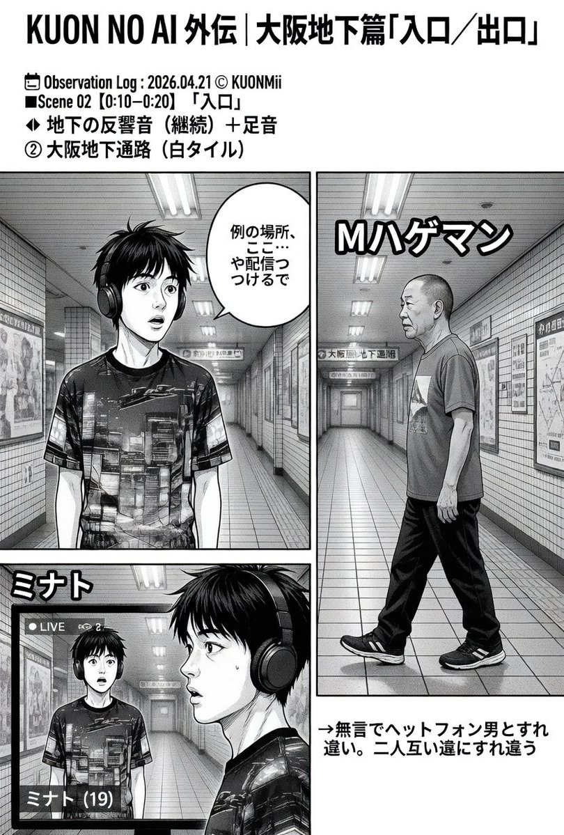 KuonMii_Love's tweet image. #KUONNOAI #GrokAI #AIcomic #Horror #Osaka #AIart