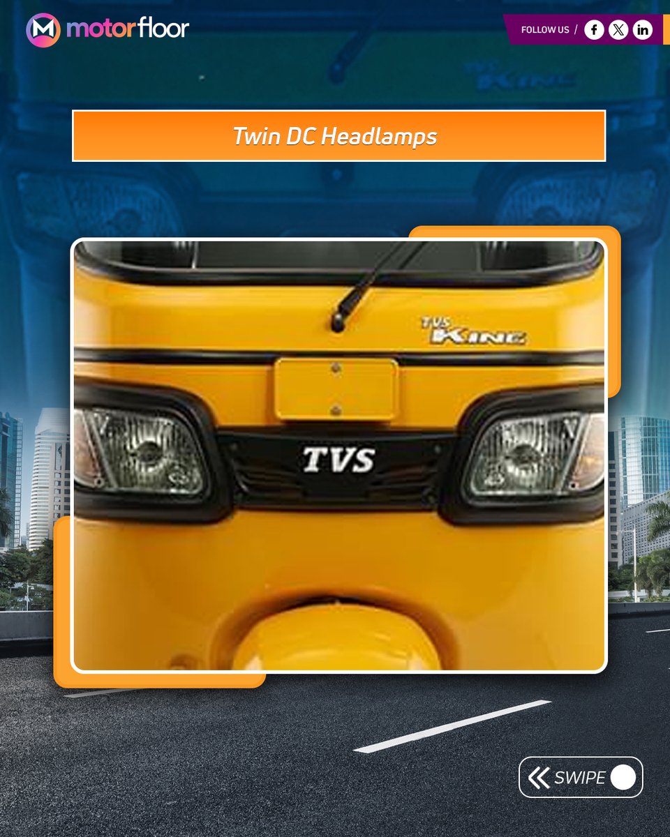 motorfloorindia's tweet image. TVS King Deluxe – City Ride ka Asli Boss 

Stylish design, comfortable seating aur powerful performance ke saath har ride smooth aur profitable

#CityRide #ThreeWheeler #TVSMotor #CommercialVehicle