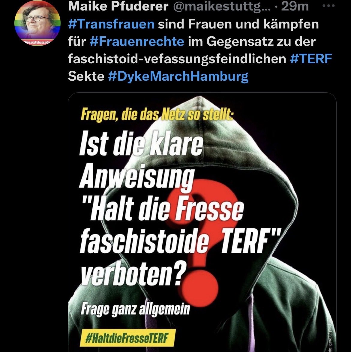 klfeuerfalter's tweet image. 🧚‍♀️Wird gerade so viel geschrieben über Hass Hetze Bedrohung im Internet . Wie kann man dann vergessen was #Frauen in Deutschland 3 Jahre ertragen mussten wenn sie darauf hingewiesen das Frauen ein Recht auf gleichgeschlechtliche Räume und Pflege haben? Hier nur mal ein Beispiel,