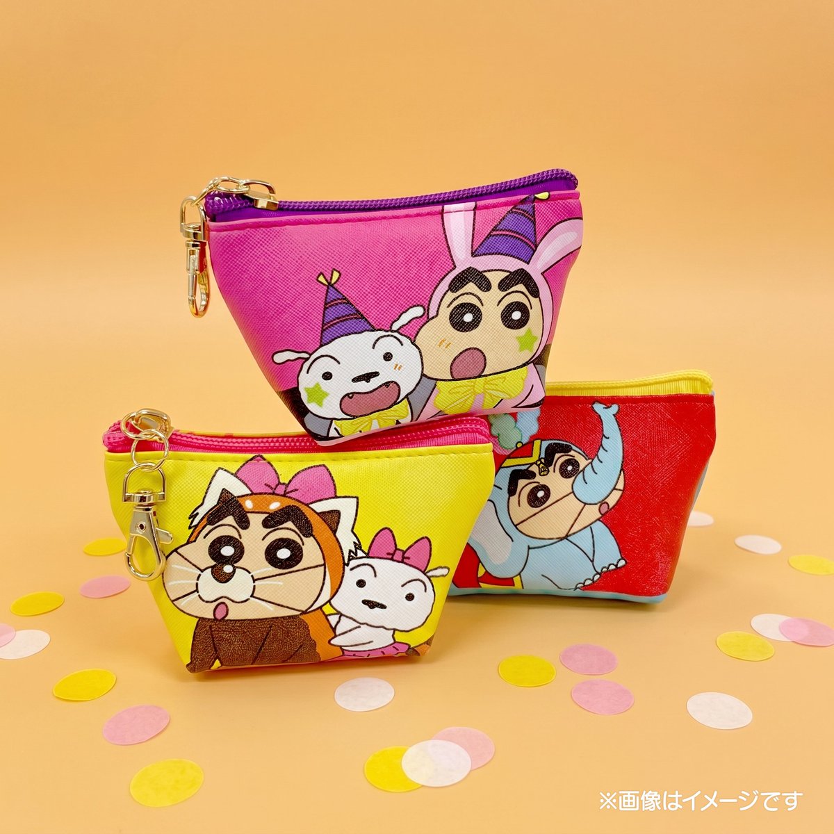 ⭐️新商品情報⭐️】 『シルクドカスカベ』シリーズ 三角ミニポーチ