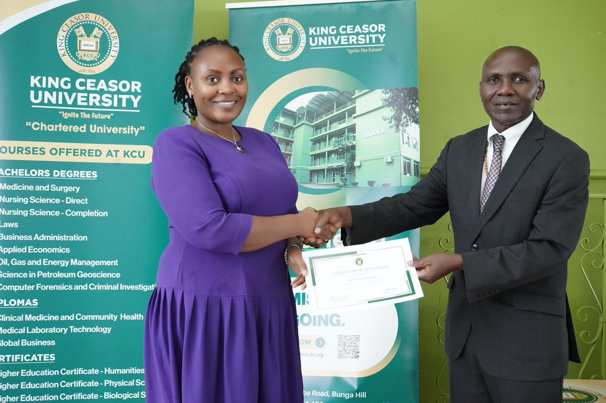 KingCeasorUni's tweet image. King Ceasor University honors academic staff with the CBET Award for excellence in training, teaching &amp;amp; curriculum transformation.

Recognized on 23 April 2026 at the KCU Rooftop.

#CBET #Education #TeachingExcellence #KCU