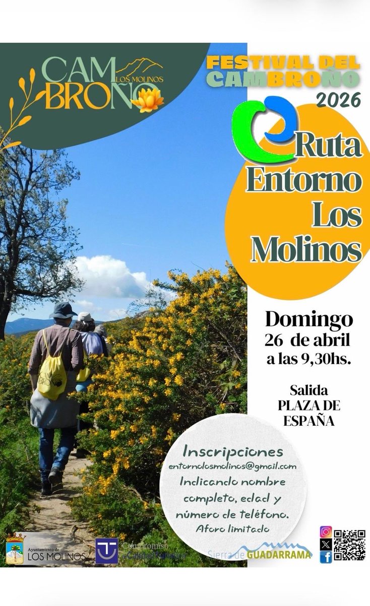 Este domingo nos vamos de paseo a ver el #cambroño. ¡¡Apúntate al paseo con nosotros!!