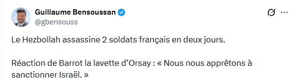 Je ne vois pas tous les snipers PS hurler à l'homophobie comme pour Chikirou...