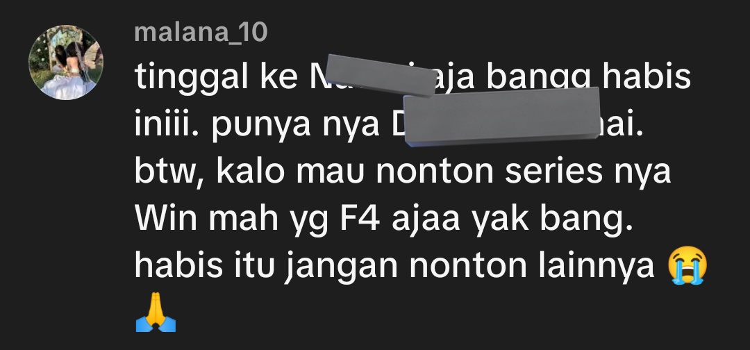 Emang Win aktor apa? dia bukan aktor porno sampai pada bilang jangan nonton series2 punya dia 😒 kenapa juga sama series 2gether fans dia aja nggak ada yg malu kok promosiin 2gether kl ada yg tanya series punya Win 😒
#winmetawin