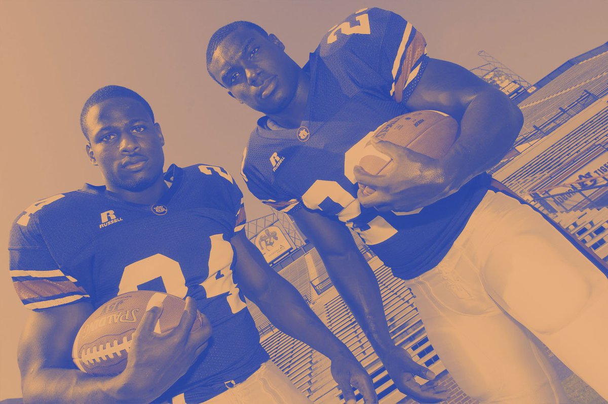 therandomsec's tweet photo. For only the fourth time in history, a school (notre dame) has produced two running backs to go in the first round in the same year. Others include:
- 1987 Texas A&M (Roger Vick, Rod Bernstine)
- 2005 Auburn (Ronnie Brown, Carnell Williams)
- 2008 Arkansas (DMAC, Felix Jones.
Some of the best backfields ever. 
Jadarian Price and Jerimiyah Love join ELITE company.