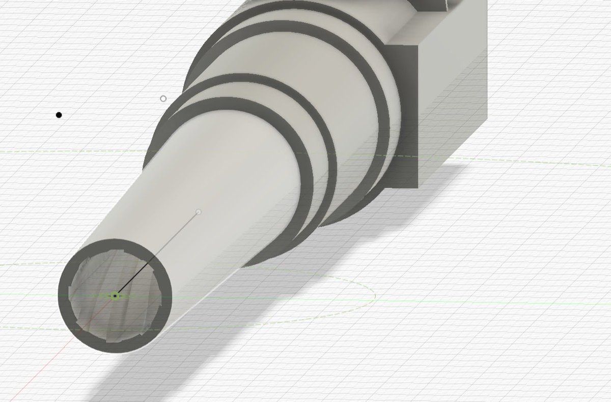 35dm_cellrick45's tweet image. 久々にfusion使ってライフリング作った‼︎
ロフト使って作っていったけどもっといい方法あるのかな(￣▽￣)
#fusion #3d