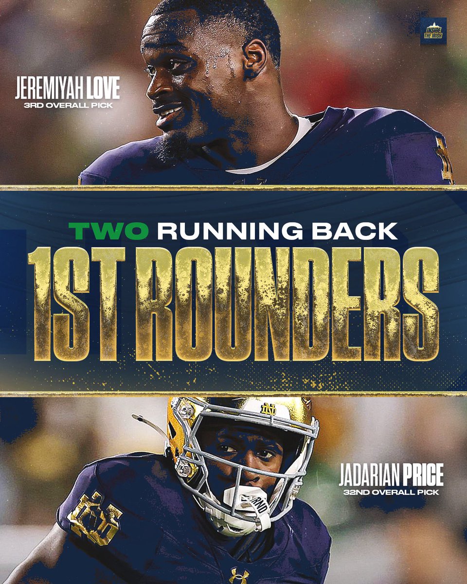 Insidetheirish's tweet photo. What a duo. #GoIrish ☘️ https://t.co/gdfH5K1hrJ