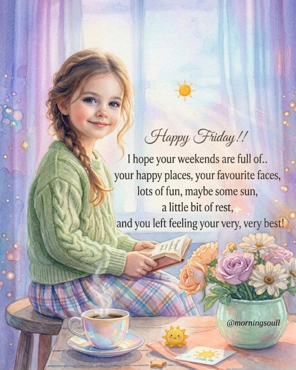 AliceAspeling's tweet image. May your weekend feel like a soft pause…
where time slows down, smiles linger longer,
and your heart finds its favorite corners again.
You deserve this gentle happiness. 

#HappyFriday #WeekendVibes #SlowLiving #MorningSoul