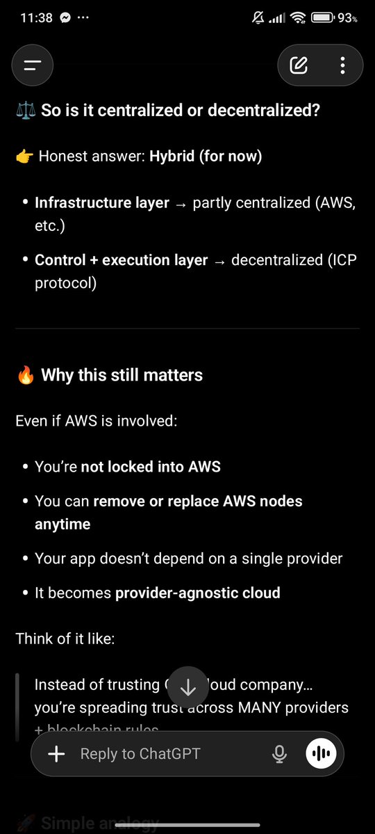 Daniboi27's tweet image. #ICP Cloud engine 
chatgpt.com/share/69eae57c…