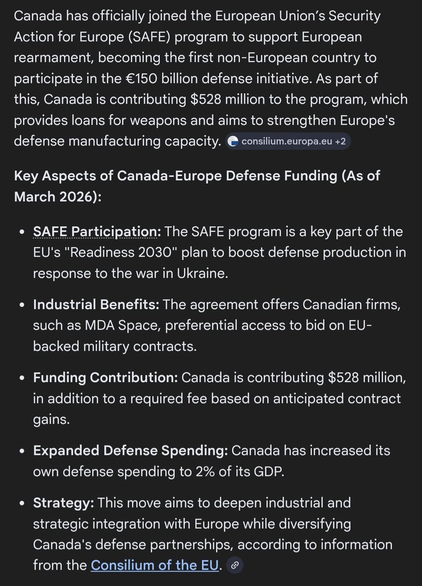 DeceitindrugsU's tweet image. #SAFE is not a silver bullet.
What #Canada fans from #Europe and why the #us still matters.
#Defense
opencanada.org/safe-is-not-a-…