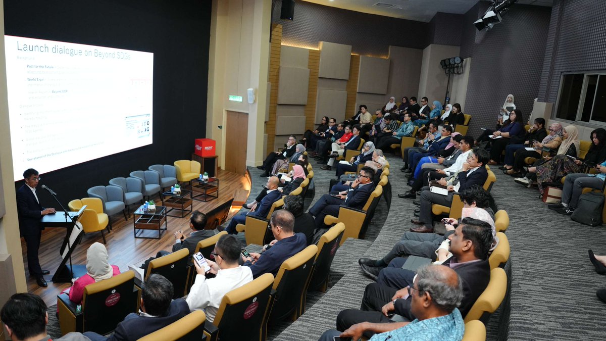 ASEAN's tweet photo. Beyond Sustainable Development Goals (SDGs) 2030 Southeast Asia & ASEAN Level Kick-off Meeting and Multi-Stakeholder Dialogue was held on 20–21 April 2026 in Cyberjaya, Malaysia, co-organised by Keio University, Japan and the Malaysian Industry-Government Group for High Technology (MIGHT). 

The event convened around 90 participants, including representatives from ASEAN Member States and the ASEAN Secretariat, alongside regional and international stakeholders. The programme featured ASEAN–Asia dialogue, high-level panel discussions, and interactive multi-stakeholder sessions exploring future sustainability pathways. The dialogue focuses on future-proofing SDGs and reinforcing a forward-looking, innovative approach to shaping the post-2030 SDG agenda.

Photo credit: Malaysian Industry-Government Group for High Technology (MIGHT)