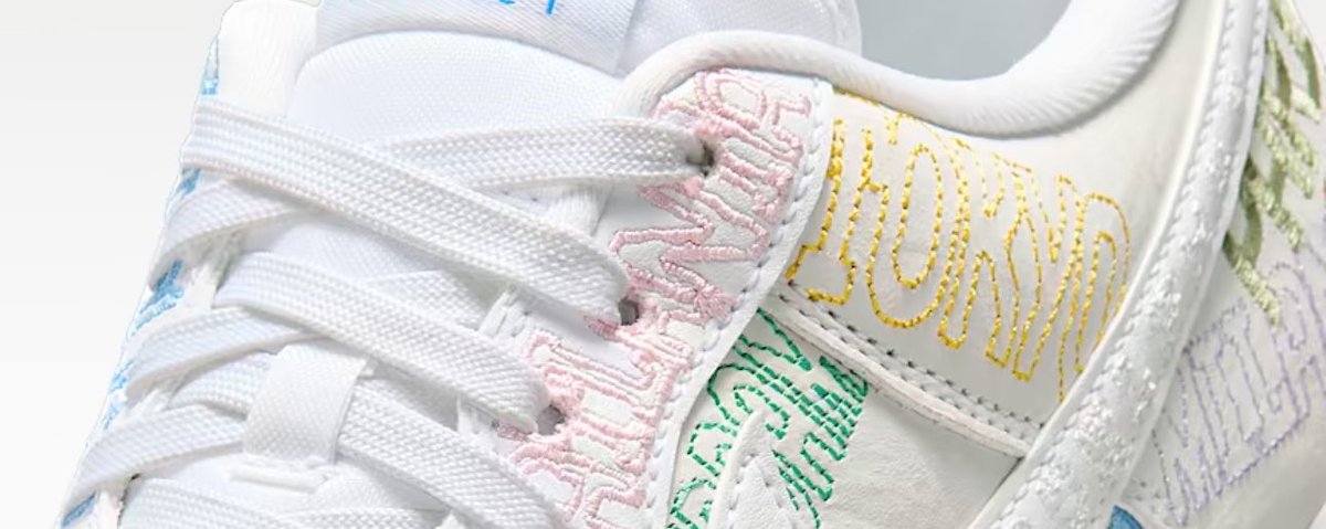 AIR FORCE 1 LOW LV8 これ都市名が刺繍されているってことかな。 TOKYO 