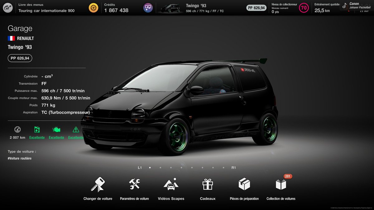 Cladounnet's tweet image. Le fleuron de l'industrie française. 😎

#Renault #Twingo #Kangoo #GT7 #GranTurismo7