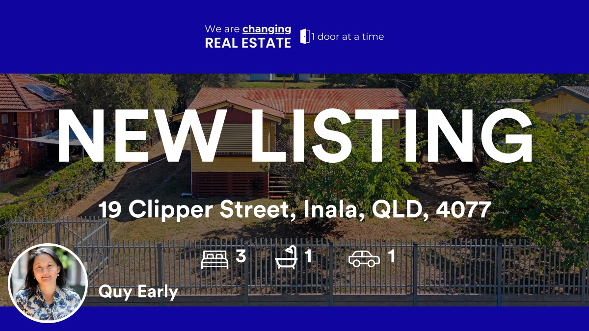 QRealtyAus's tweet image. 🛌 3 🛀 1 🚘 1
📍 19 Clipper Street, Inala, QLD, 4077

Want to know how we can best help you too? Call us on 0420 988 751 and speak to our friendly team.
#qrealtyaus #houseforsale #buynow #brisbaneinvestment 
rma.reviews/wbgrryy44p19