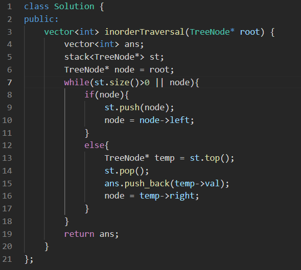 Shami_Kumar1's tweet photo. Day 86 🚀
Solved Binary Tree Inorder Traversal 🌳 on LeetCode
Stack + Iterative approach 💡
Consistency = Growth 💪
#LeetCode #DSA #100DaysOfCode #programming https://t.co/upEqXo5Kbs