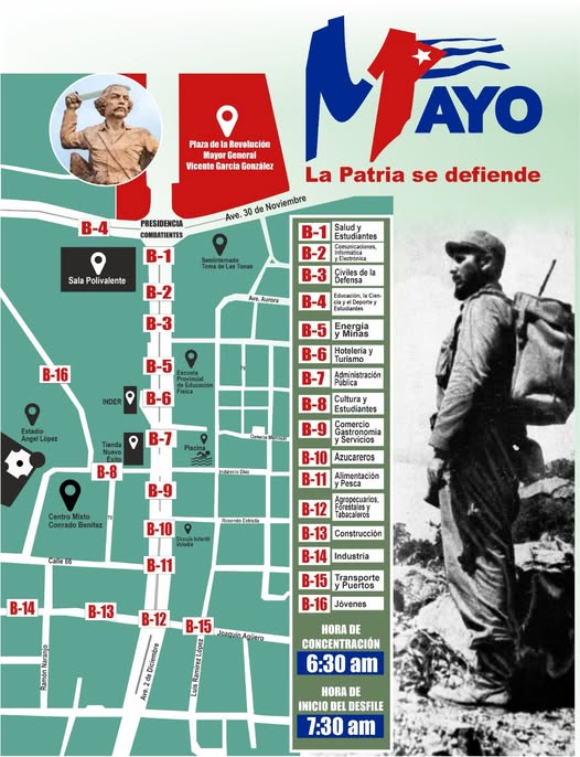 La Plaza será testigo como tantas otras veces de la contundente reafirmación revolucionaria del pueblo tunero este 1ro de Mayo. 
#CubaEstáFirme