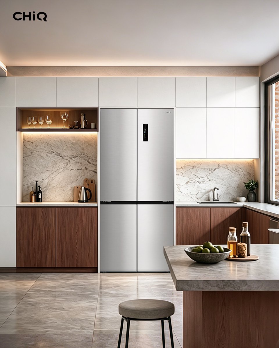 GlobalCHiQ's tweet image. A perfect fit for your place.
A fridge that doesn’t just fit your kitchen, it fits your life.
Clean on the outside, effortless on the inside, and quietly doing its thing while you go about yours.
That’s how it should be.

#CHiQ #BringItHome #SmartWithStyle #KITFit