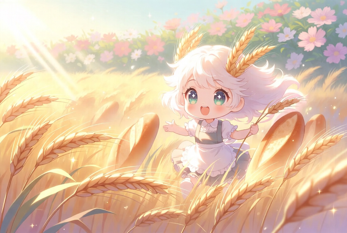 osxnc's tweet photo. 小麦が風にゆれるパンの旅はじまる🍞

むぎの畑でふわっと風がダンスだよ🌾
ぽかぽか音がしゃらしゃら聞こえる🌬️

バターとまざってパンへ変身だよ🥖
もぐもぐ春から夏へおいしい冒険🌼

焼きたての香りがふわっと広がる✨
わくわく主食のひみつ旅だね🌞

#パン #小麦 #食育 https://t.co/OJZixErXYy