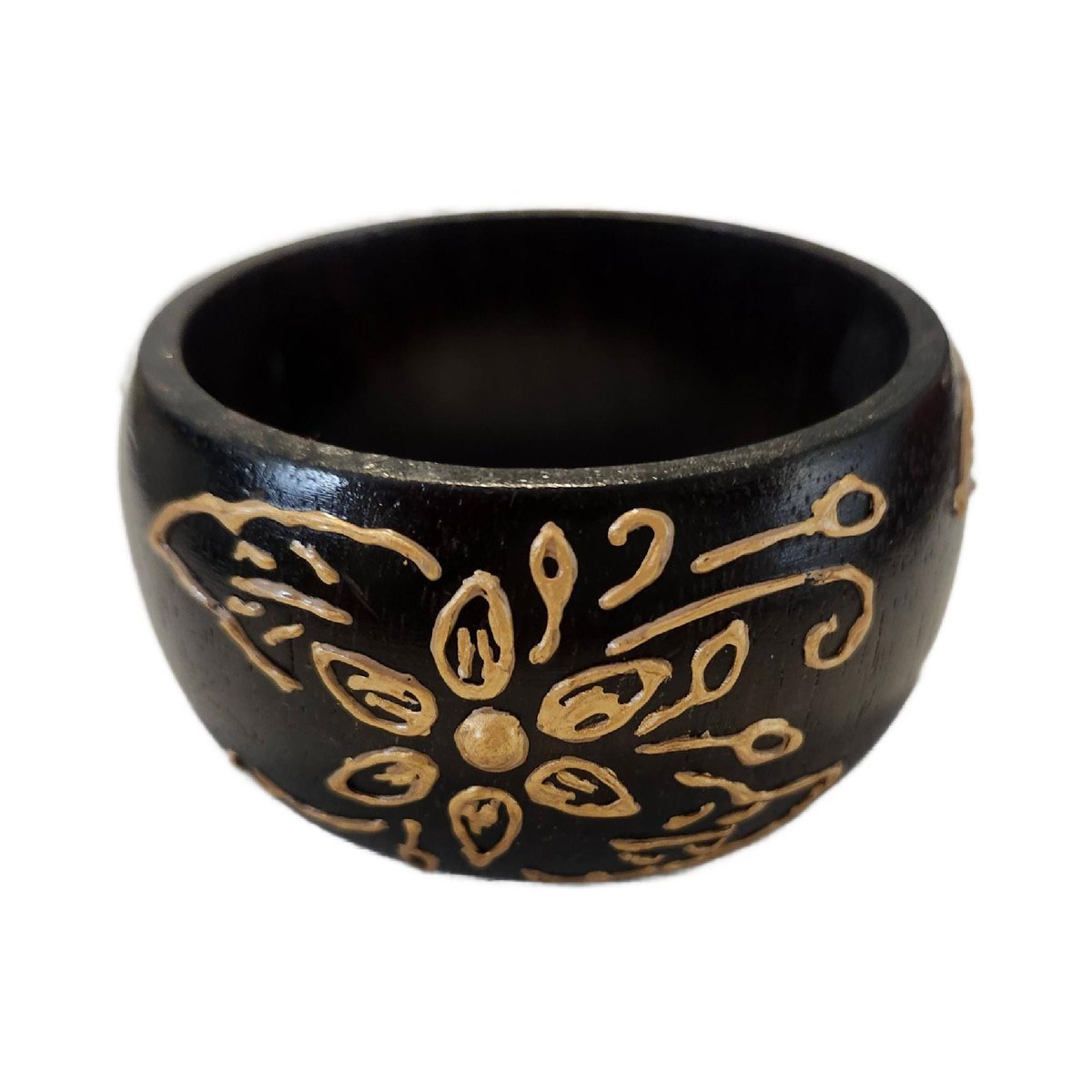 JunkYardBlonde's tweet image. Vintage Black Wood Chunky Bangle Bracelet With Hand Painted Floral Design tuppu.net/5830dc5b #JunkYardBlonde #Etsy #FloralDesign