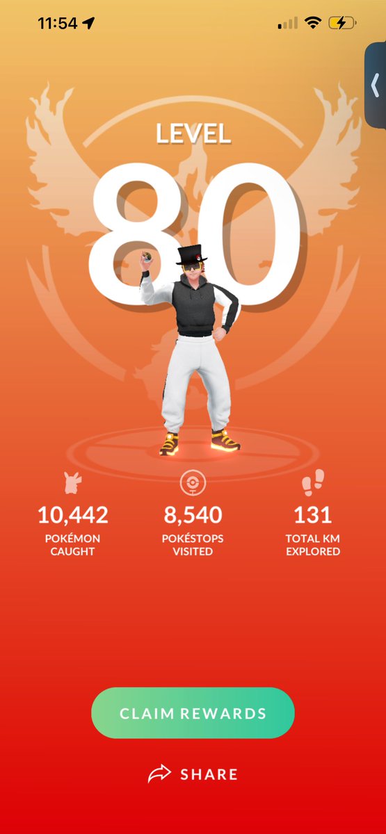 BreaksMik's tweet image. Yayyy!! I’m L80 in #PokemonGo! Let’s go