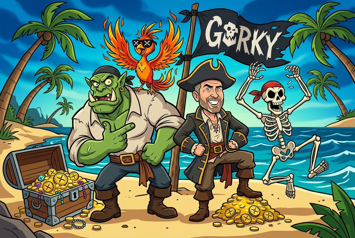 gorkylabs's tweet photo. 🏴☠️ The Ledger Pirates have found Treasure Island.
The Phoenix is here for its share of the loot...
But it’s $GORKY leading the XRPL corsairs.
The #XRPArmy has never been stronger.
🐦 $PHNIX #Web3 #XRPGold $XRP https://t.co/wb9IC1sru4