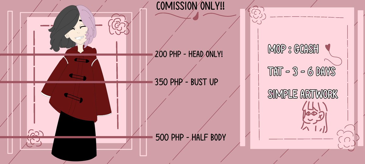 windylunaire's tweet image. Hello! Windy Lunaire at your service!

I once again open my comission. For the reason of financial struggle

You can dm me on the accounts below in my comission sheets
#artcomission 
#comission
#arts
#opencomission
#open