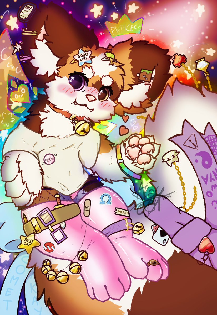 AkayTheCat's tweet photo. Another work am vewy proud of~ uwu

Waaaa am so tired... been awake fow two dayz no eeps... =w=

Alzo realized too late me forgot to draw da wiskers... but iz alright... I realized the drawin was already messy enough, so might be better to keep it like diz :3

Naw gotta eep~ =w= https://t.co/yyuWLhguAf