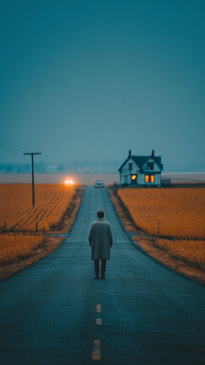 AIArtLife1's tweet image. Saturated blue, Warm windows in the distance, Walking one last mile.
#AtmosphericArt #MoodyPortraits #CinematicPhotography #DeepBlue #OrangeHorizon #NoirAesthetic #Dreamcore #Liminal #Noir #FineArtAI #AIArtCommunity #MidjourneyV6 #StableDiffusion #GeneratedArt #AIArtists