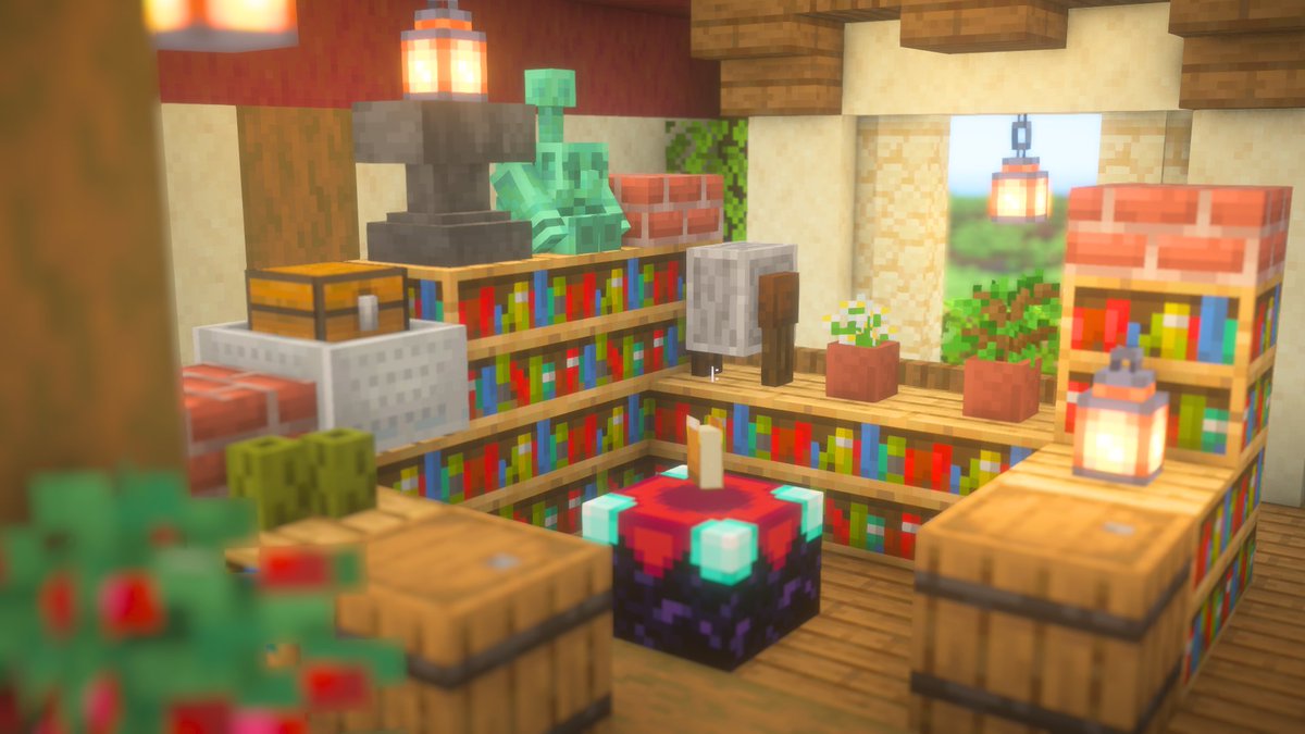 MitubaCraft's tweet photo. 自動倉庫付き拠点はこんな感じ☘️
#Minecraft #マイクラ #マイクラ建築 https://t.co/KKU6xjyLjp