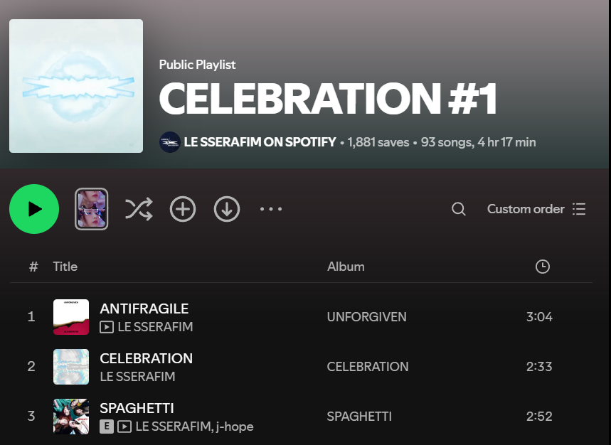 LE SSERAFIM on Spotify tweet media