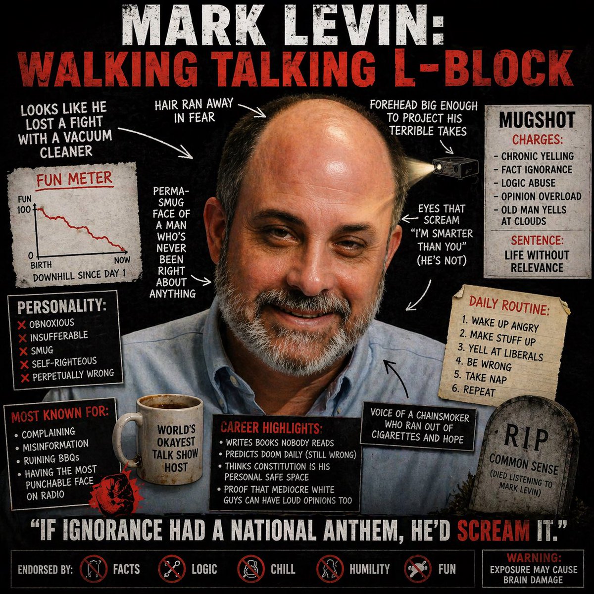 AleXXandrthegr8's tweet photo. @ClearWhiteLight @marklevinshow Mic dropped on Lyin levin! https://t.co/aFyA7MiNyO