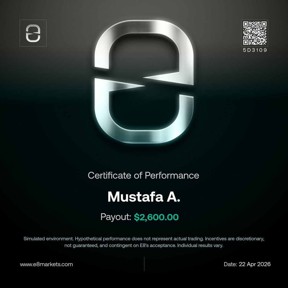 E8 Payouts tweet media