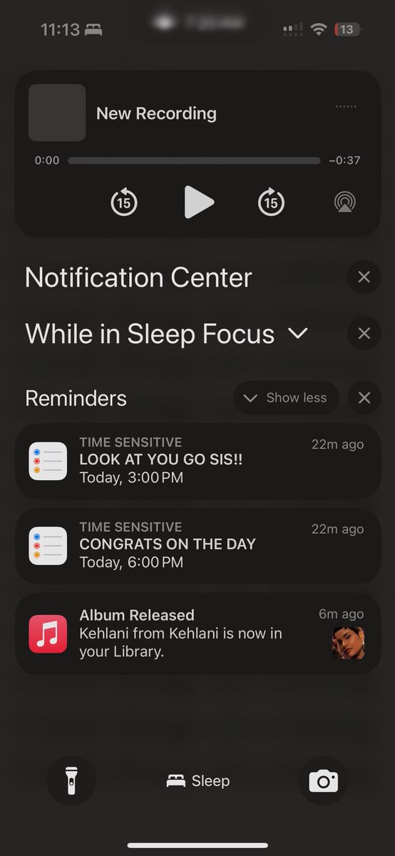 THEAreeLove's tweet image. I was about to go to bed but I got this notification from #applemusic NEW @Kehlani 
LETS TAP IN!!
