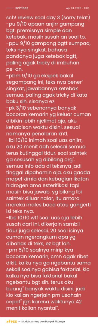 Schoolfess tweet media